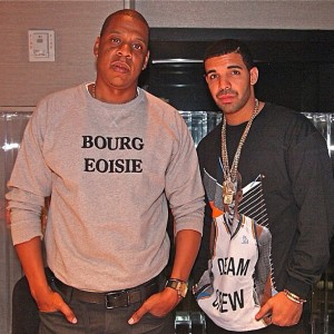 Jay-Z-wears-Soulland-Bourgeoisie-Sweatshirt-and-Drake-in-OVO-Dream-Crew-Sweatshirt
