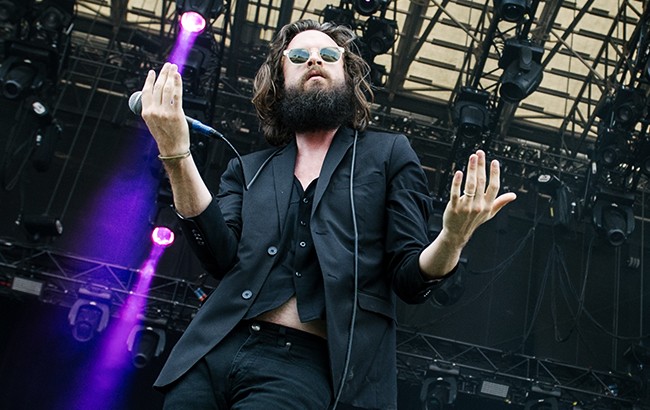 MONTREAL, QC - AUGUST 02:  Joshua Tillman aka Father John Misty performs live on Day Three of the Osheaga Music and Arts Festival on August 2, 2015 in Montreal, Canada.  (Photo by Emma McIntyre/Getty Images)