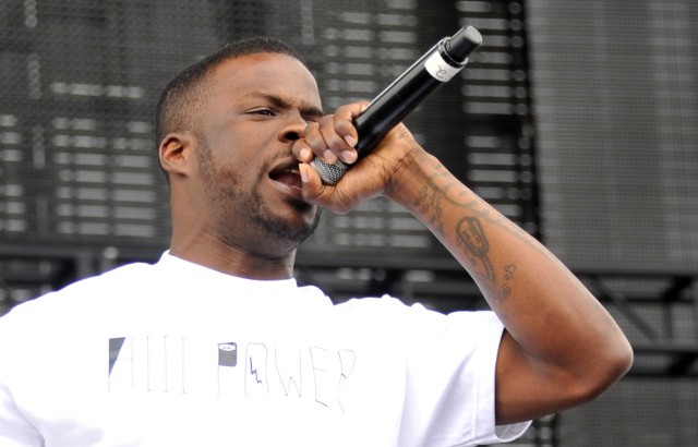 INDIO, CA - APRIL 13:  Rapper Jay Rock performs onstage during day 1 of the 2012 Coachella Valley Music & Arts Festival at the Empire Polo Field on April 13, 2012 in Indio, California.  (Photo by Kevin Winter/Getty Images for Coachella)