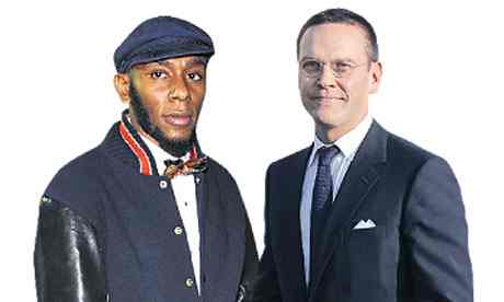 Mos Def with James Murdoch. Image: 